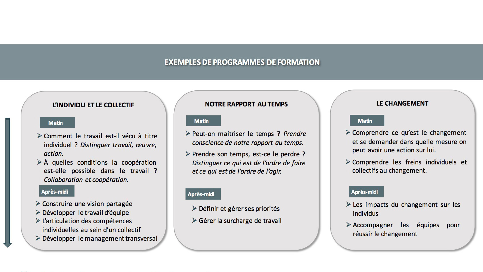 Programme formation Management